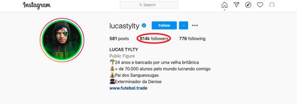 Perfis nas redes sociais, como Instagram e Facebook, mostram o alcance de Lucas nos esportes
